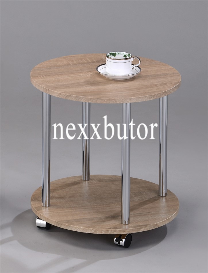 Görgős kisasztal | GT-184WX | kör asztal | Nexx Bútor