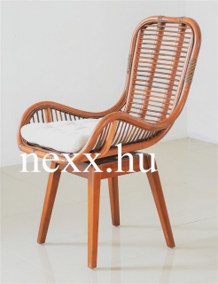 Rattan forgó szék |  sötétbarna szín, JURASSIC | Nexx Rattan