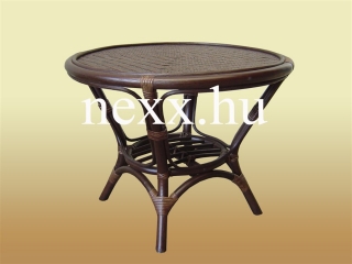 Rattan asztal,  LF-202TWB, 60x60x46cm, barna szín dohányzóasztal 